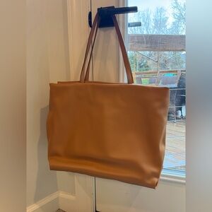 a new day Cognac Leather-Look Everyday Tote